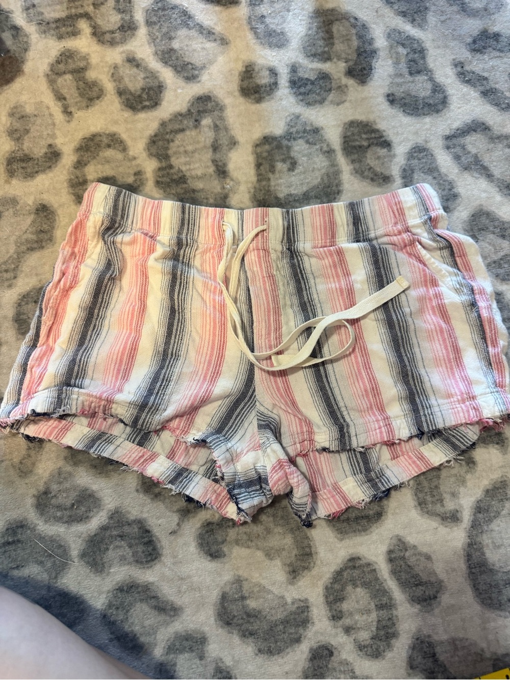 cloth & stone Pink, Navy and Cream Striped Top